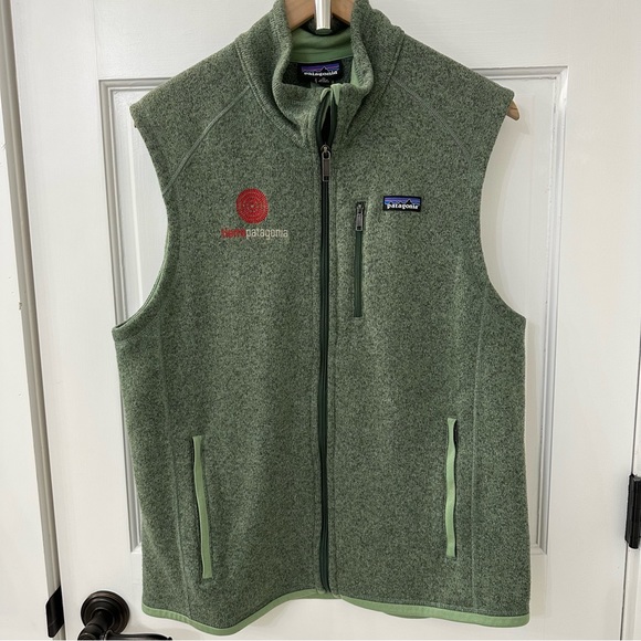 Men's Patagonia Better Sweater Full Zip Vest in Heathered Green, Size Large - Picture 1 of 9